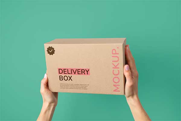 Mailing Box Mockups – Eco-Friendly and Natural Designs for Sustainable Brands | Editable PSD, AI Templates
